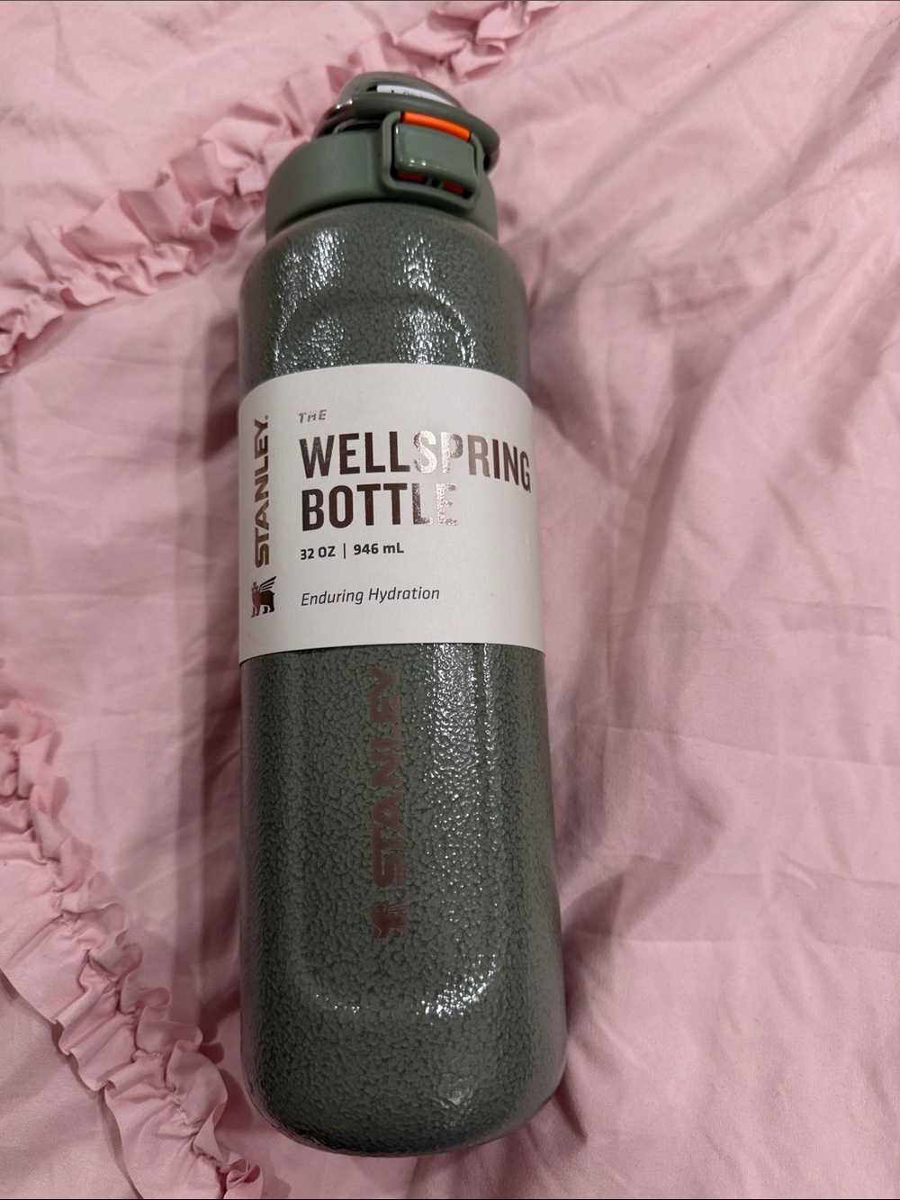 32oz Stanley WellSpring Bottle Green